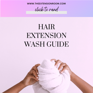 how to wash hair extensions, hair in a towel