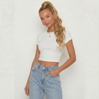 Ponytail Hair Extension - Soft Curls - Highlighted Dark Blonde