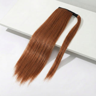 Ponytail Hair Extension - Silky Straight - Auburn