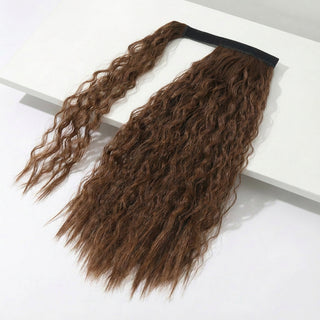 Ponytail Hair Extension - Body Wave - Warm Brown