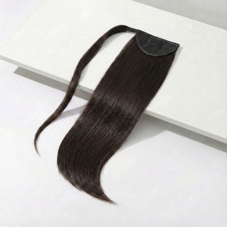 Ponytail Hair Extension - Silky Straight - Chocolate Brown