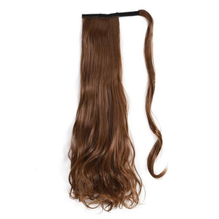 Ponytail Hair Extension - Soft Curls - Chestnut Brown
