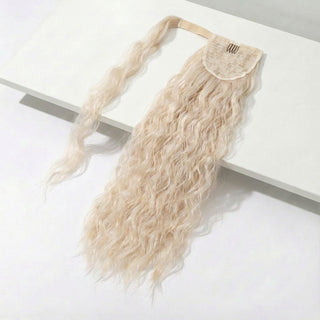Ponytail Hair Extension - Body Wave - Platinum Blonde