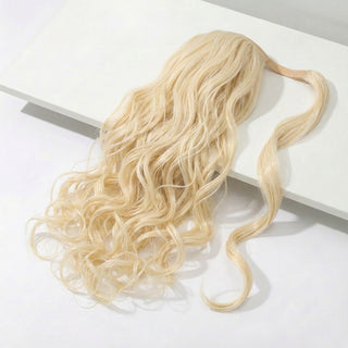 Extension de cheveux queue de cheval, boucles douces, 22"