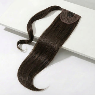 Ponytail Hair Extension - Silky Straight - Medium Brown