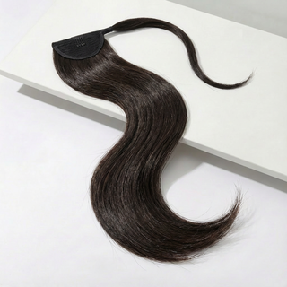 Ponytail Hair Extension - Silky Straight - Espresso Brown