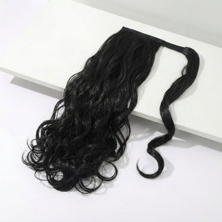 Ponytail Hair Extension - Soft Curls - Midnight Black