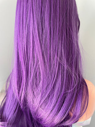 "Electra" - Long Neon Purple Wig