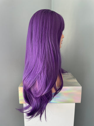 "Electra" - Long Neon Purple Wig