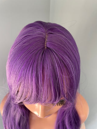 "Electra" - Long Neon Purple Wig