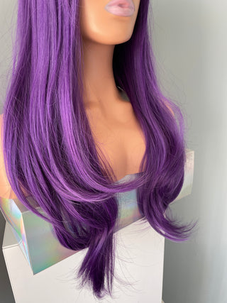 "Electra" - Long Neon Purple Wig