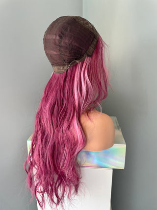 "Roxy" - Long Two Tone Purple Wig