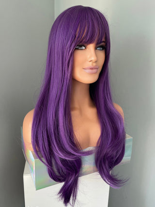 "Electra" - Long Neon Purple Wig