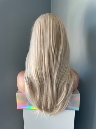 "Crystal" - Long Platinum Blonde Straight Wig