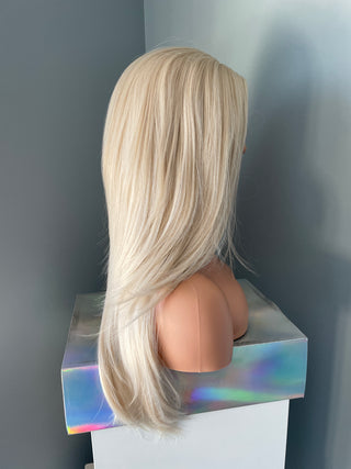 "Crystal" - Long Platinum Blonde Straight Wig