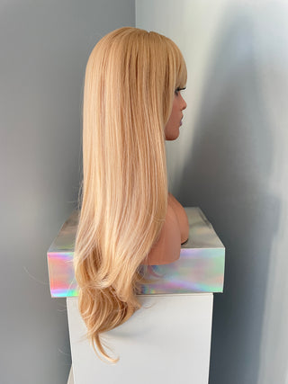 "Grace" - Long Golden Blonde Wig with Bangs