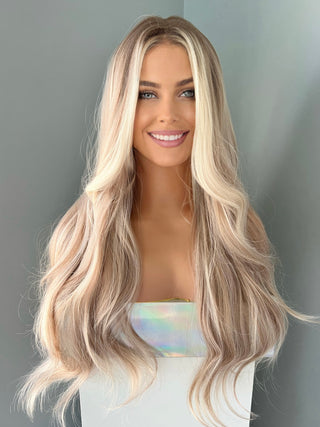 "Alexandra" - Long Layered Blonde Wig