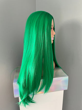 "Ivy" -  Striaght Long Green Wig