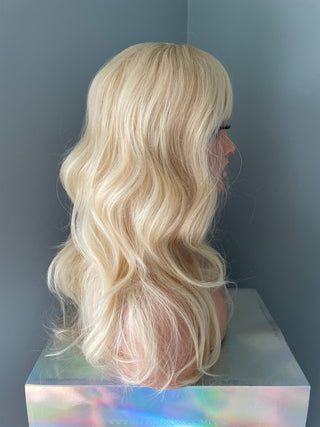 "Kate" - Layered Blonde Wig with Bangs