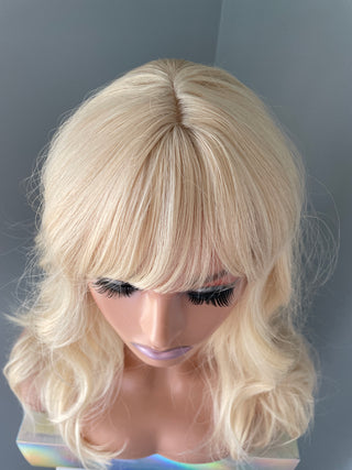 "Kate" - Layered Blonde Wig with Bangs