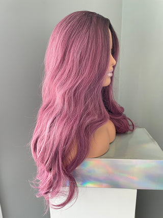 "Kyla" - Long Purple Synthetic Wig