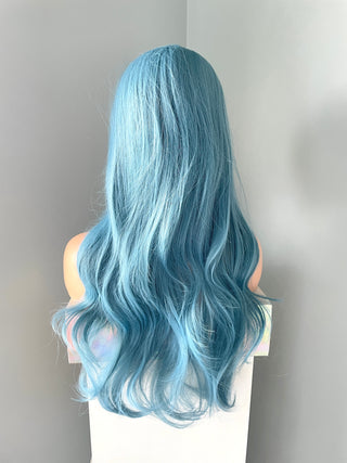 "Neptune" - Long Blue Wig with Loose Curls