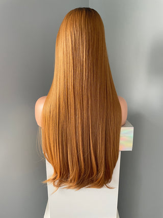 "Autumn" - Long Auburn Straight Lace Front Wig