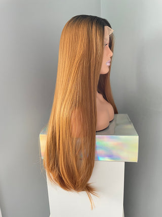 "Autumn" - Long Auburn Straight Lace Front Wig