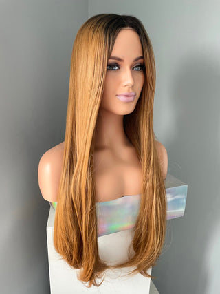 "Autumn" - Long Auburn Straight Lace Front Wig