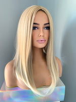 "Hailey" - Straight Blonde Synthetic Wig
