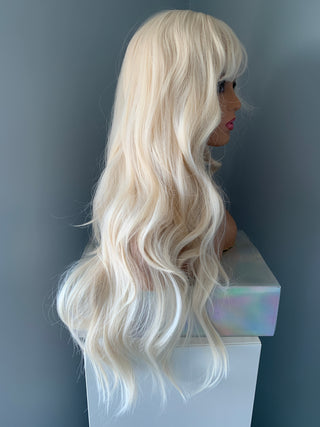 "Gwen" - Long Blonde Layered Wig with Bangs