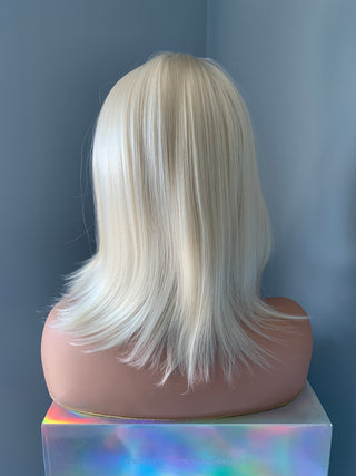 "Kathy" - Short Blonde Partial Lace Front Wig