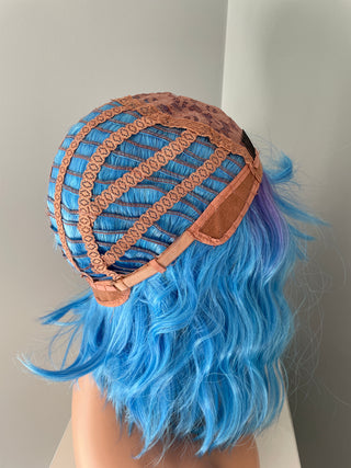 "Dahlia" - Ombre Purple Blue Wig with Bangs