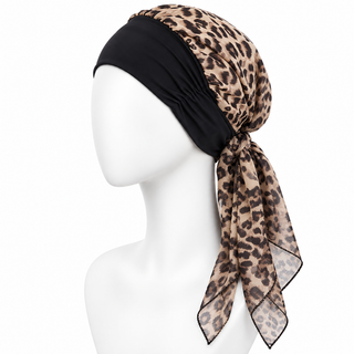 Hair Loss Head Scarf, Leopard