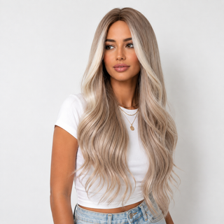 "Alexandra" - Long Layered Blonde Wig