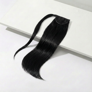Ponytail Hair Extension - Silky Straight - Midnight Black