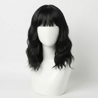 "Zoe" - Black Body wave Wig with Bangs