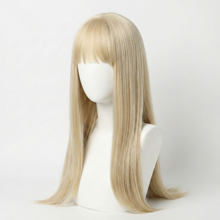 "Ava" - Long Straight Blonde Wig with Bangs