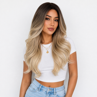 "Taylor" - Long Ombre Blonde Body Wave Wig