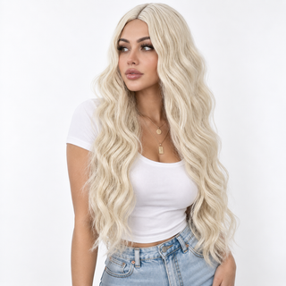 "Hope" - Long Platinum Blonde Wig