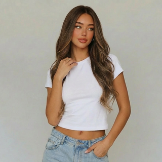 "Jennifer" - Long Highlighted Brown Body Wave Synthetic Wig