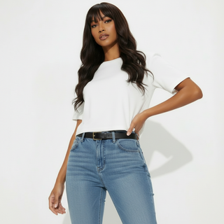 "Kayla" - Long Dark Brown Wig with Bangs