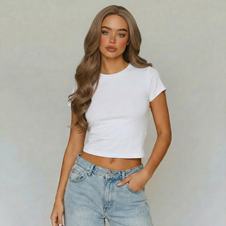 "Lexi" - Chocolate Brown Curled Wig