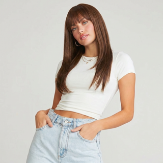 "Lydia" - Brown Wig with Bangs
