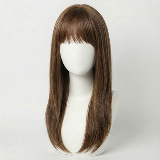 "Lydia" - Brown Wig with Bangs