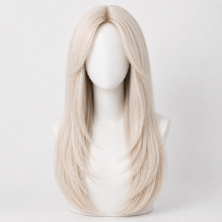 "Crystal" - Long Platinum Blonde Straight Wig