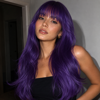 "Electra" - Long Neon Purple Wig