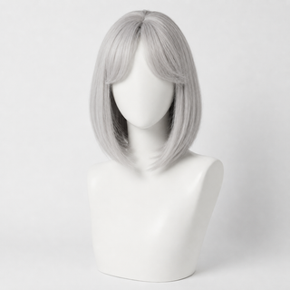 "Yvette" - Short Silver Bob Wig