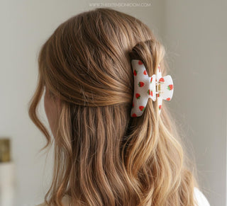 Strawberry Print Hair Claw