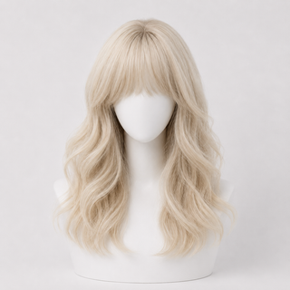 "Kate" - Layered Blonde Wig with Bangs